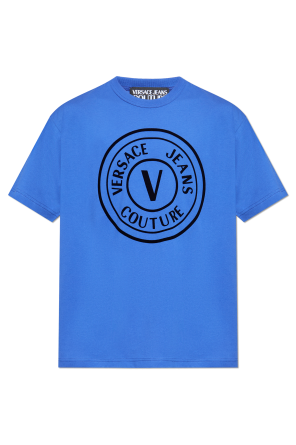 送関込み☆versace ロゴ クロップド Tシャツ ブルー 送関込み☆versace ロゴ クロップド Tシャツ ブルー (VERSACE/T